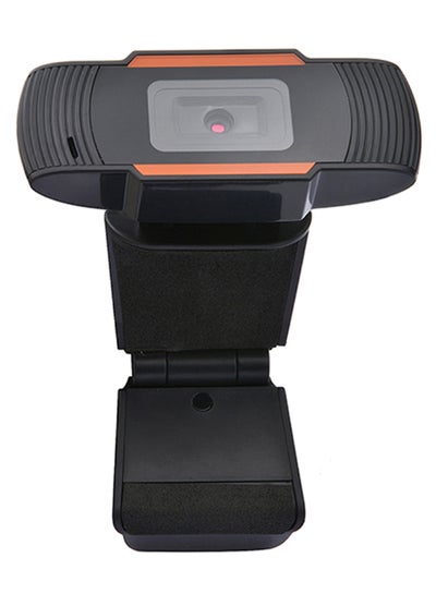 Buy HD Video Chat Recording Clip-On Webcam Black/Orange in Saudi Arabia