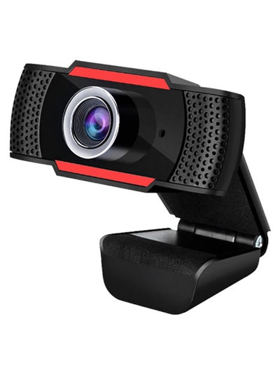 Buy HD Video Chat Recording Clip-On Webcam Red/Black in Saudi Arabia