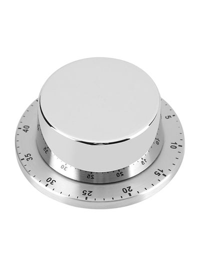 Buy 60 Minutes Mechanical Magnetic Timer Silver 8.5 x 4.5 x 8.5centimeter in Saudi Arabia