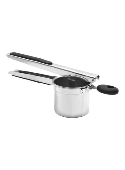 Buy Stainless Steel Manual Extractor Silver/Black 30x10x12centimeter in Saudi Arabia