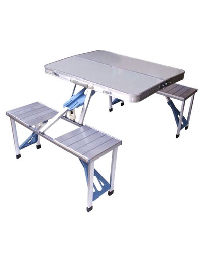Buy Folding Aluminum Picnic Table Silver in UAE