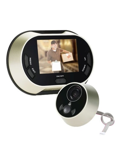 Buy LCD Visual Snapshot Peephole Doorbell Viewer Black/Silver in Egypt