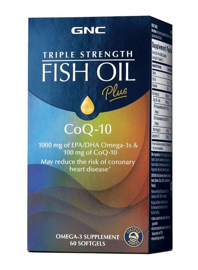 Buy Triple Strength Fish Oil Plus Coq-10 - 60 Softgels in Saudi Arabia