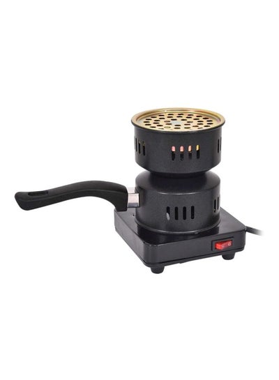Buy Electric Charcoal Heater 1000W 1000.0 W 318.62098659.18 Black/Gold in Egypt