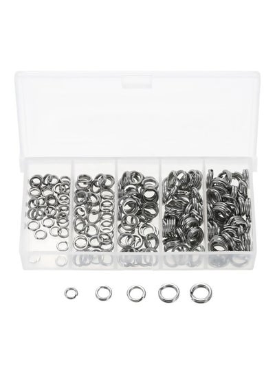 اشتري 200-Piece Stainless Steel Double Split Ring Set في الامارات