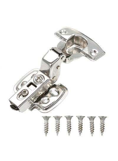 Buy Hydraulic Buffer Detachable Cabinet Door Hinge With Screw Silver in Saudi Arabia