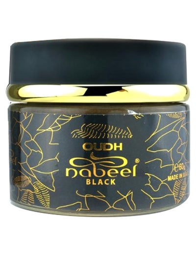 Buy Oudh Bakhoor Incense Black/Gold in UAE