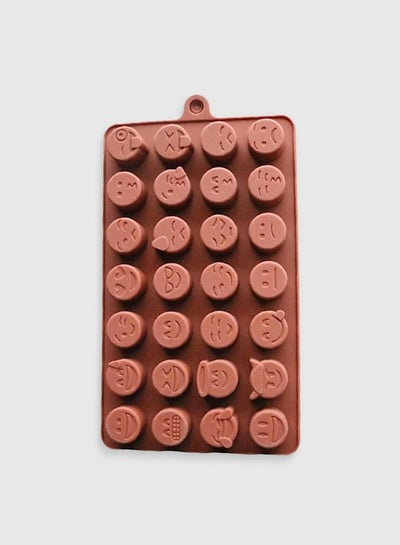 Buy Emoji Expression Cake Mould Brown 18.x10.3x1.2cm in Saudi Arabia