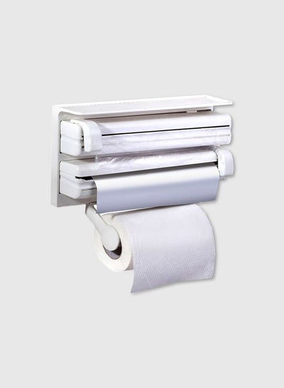 Buy Triple Paper Dispenser White 28 x 48cm in UAE