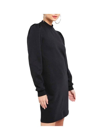 Buy Karla Long Sleeves Dress Black in Saudi Arabia