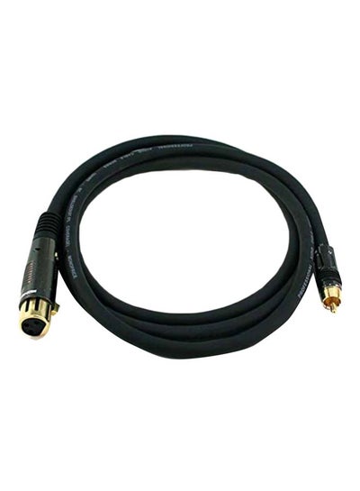 اشتري كابل من سلسلة بريمير من XLR أنثى 16AWG إلى RCA ذكر أسود في الامارات