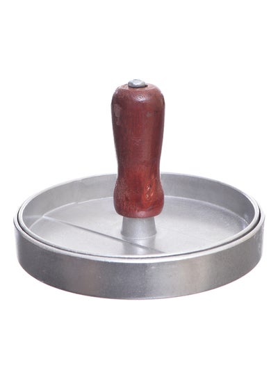 Buy Burger Press Meat Poultry Silver/Brown 11inch in Egypt