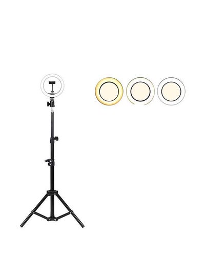 Buy 10 inch Ring Light with Tripod Stand White in Egypt