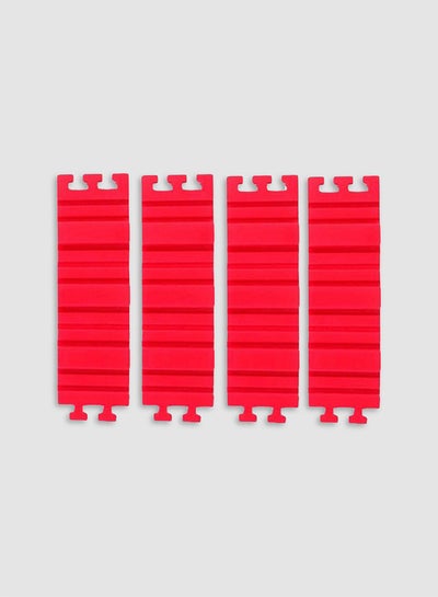 Buy 4-Piece Baking Moulds Red 19x5.5centimeter in UAE