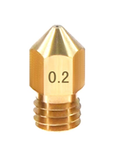 Buy 3D Printer Extruder Brass Nozzle For MK8 3D Printer Gold in Saudi Arabia