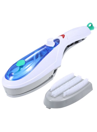 اشتري Portable Handheld Electric Steamer With Detachable Brush 850 وات H23113GR-US أبيض/أزرق/رمادي في السعودية