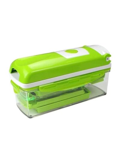 Buy Multi Purpose Chopper Green/Clear/White 19x6.8x12.8centimeter in Egypt