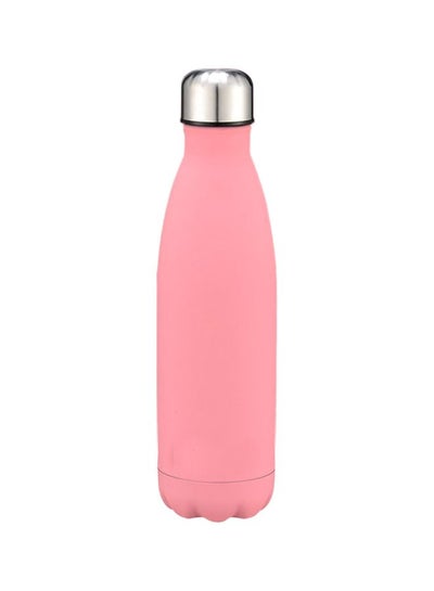 Buy Stainless Steel Water Bottle Rose Pink 26.5x7centimeter in Egypt