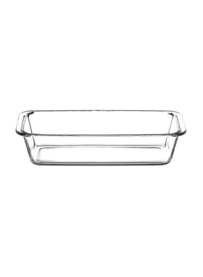 Buy Heat Proof Glass Tray Clear 28centimeter in Saudi Arabia