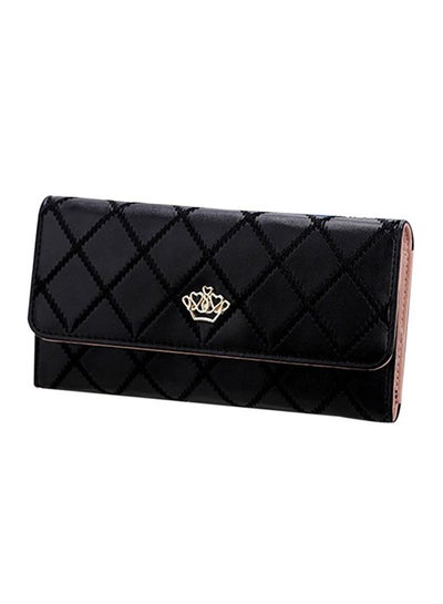 Buy Multifunctional Leather Wallet Black in UAE