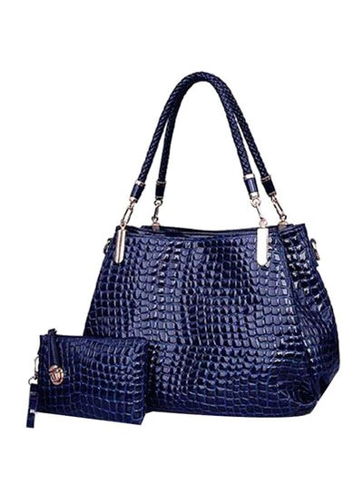 Buy 2-Piece Bag Set Blue/Silver in Saudi Arabia