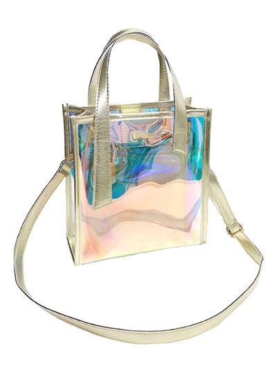 Buy Transparent Laser Crossbody Bag Multicolour in Saudi Arabia