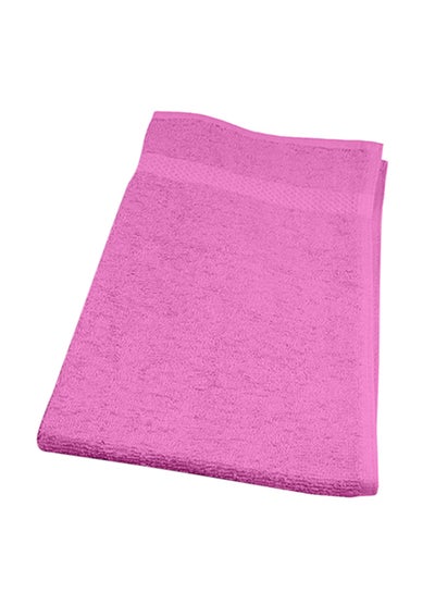 Buy Cotton Face Towel Pink 90x50cm in Saudi Arabia