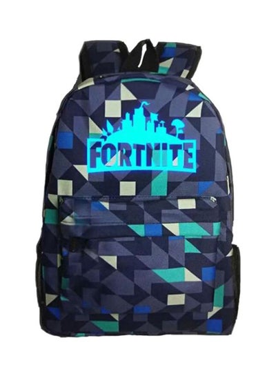 Fortnite Backpack organized camouflage blue Panini |Futurartshop