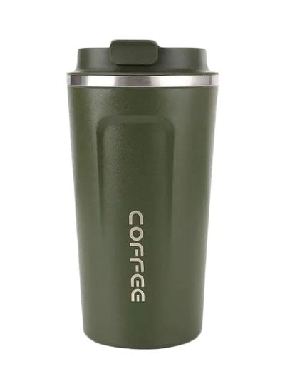 Buy Stainless Steel Vacuum Thermos Mug Green in Egypt