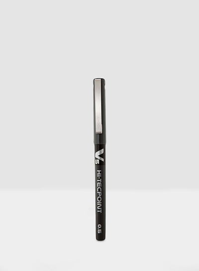 Buy Hi-Tech V5 Rollerball Pen,0.5 mm Black in UAE