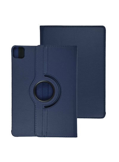 Buy 360 Degree Rotating PU Leather Flip Case Cover For Apple iPad Pro 11" 2020 Dark Blue in UAE