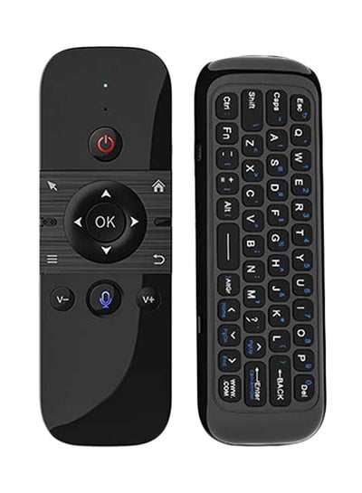 Buy 6-Axis Motion Air Mouse Wireless Keyboard Voice Control IR Remote Black in Saudi Arabia