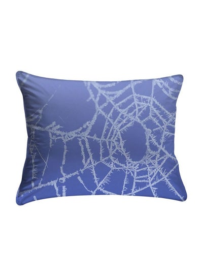 Buy Webs Printed Pillow Cover polyester Blue/White 40x60cm in Egypt