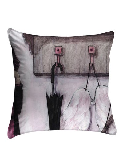 Buy Polyester Printed  Cushion Cover polyester Multicolour 40x40cm in Egypt