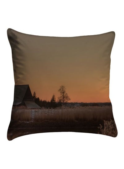 Buy Nature Printed  Cushion Cover Polyester Multicolour 40x40cm in Egypt