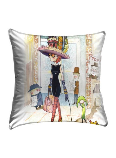 Buy Printed  Cushion Cover polyester Multicolour 40x40cm in Egypt