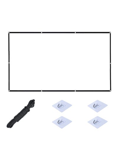 Buy Portable Projector Screen V7354 White in UAE