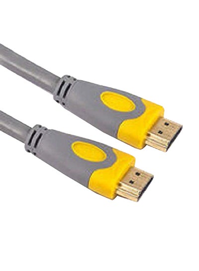 اشتري كابل 4K HDMI 5متر رمادي / أصفر في السعودية