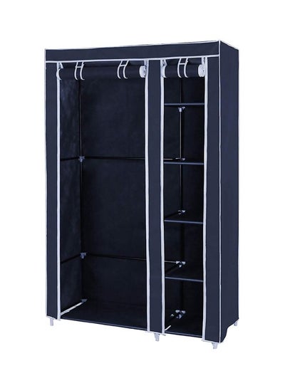 Buy Portable Fabric Wardrobe Deep Blue 110x175x45centimeter in Saudi Arabia