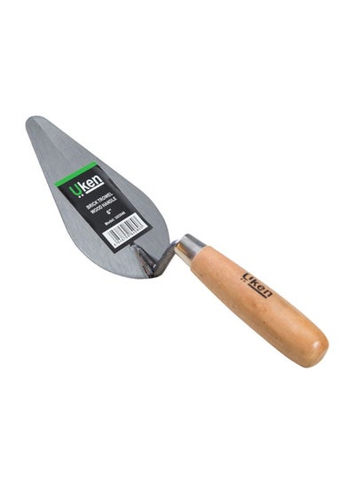 Buy Steel Masonary Trowel With Wooden Handle Silver/Beige 8inch in UAE