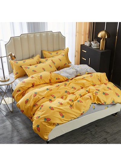 Buy 6-Piece Farmstead Duvet Cover Set Microfiber Multicolour King in Saudi Arabia