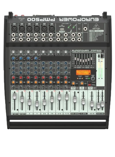 Buy 12-Channel Multi-FX Processor Powered Mixer PMP500 Black in Saudi Arabia