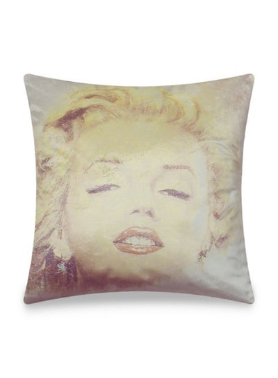 Buy Marilyn Monroe Printing Cushion Cover Multicolour 45x45cm in UAE