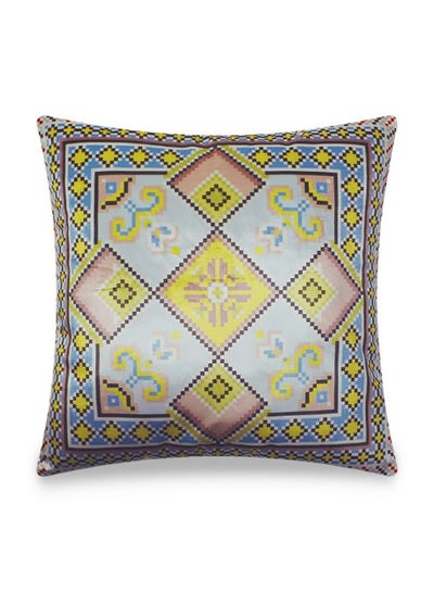 Buy Pixel Geometric Abstract Printing Cushion Cover Multicolour 45x45cm in UAE