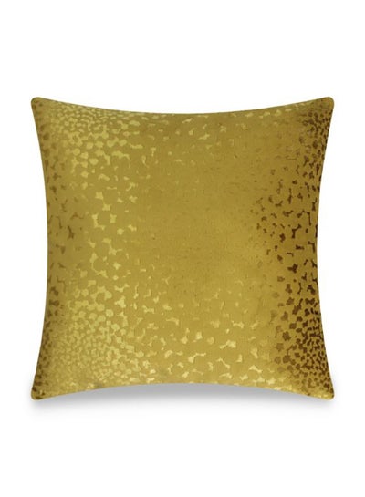 Buy Animal Hide Texture Decorative Cushion Cover Gold 45 x 45cm in UAE