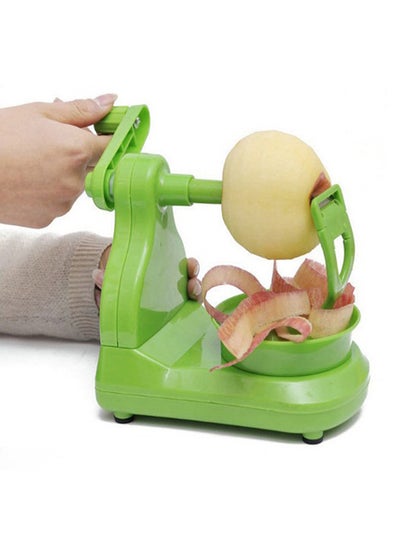 Buy Multi-Functional Hand-Cranked Fruit Peeler Green in Saudi Arabia