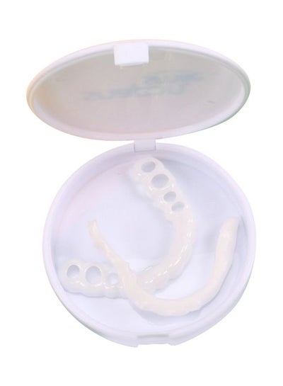 Buy Portable Snap On Denture Silicone Tooth White in UAE