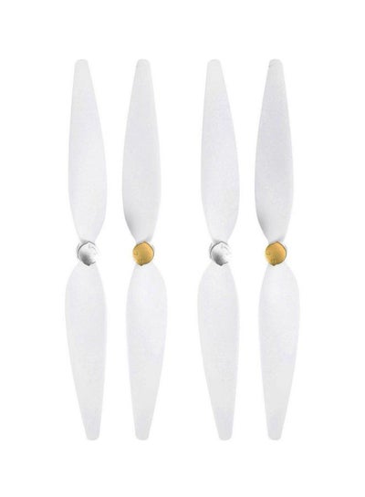 Buy 4-Piece CW CCW Propeller Set For RC Xiaomi 4K Drone White in Saudi Arabia