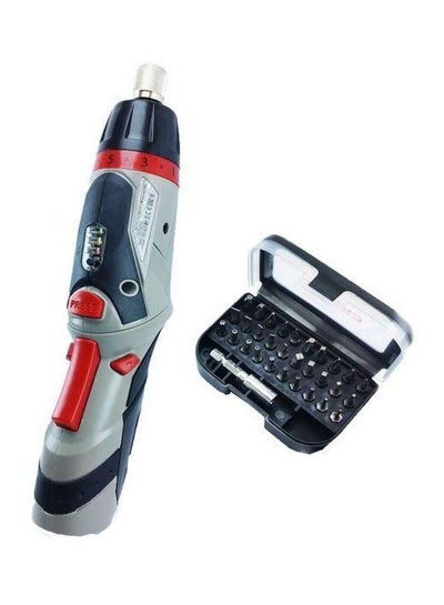 Buy Cordless Screw Gun Set Grey/Black/Red 20cm in Egypt