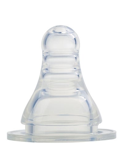 Buy Peristaltic Slim Neck Silicone Nipple, 0-3 Months - Clear in Saudi Arabia